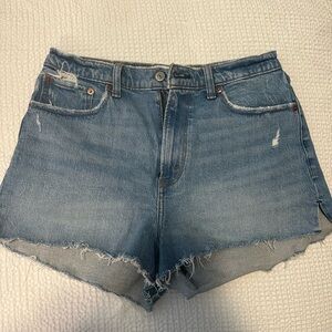 Curve Love High Rise Mom Shorts A&F